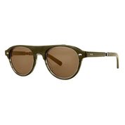 Dark streak round plastic aviator modern luxury sunglasses for men and women