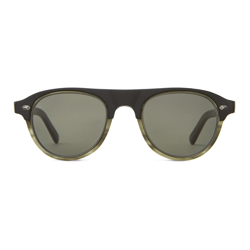 Dark round plastic aviator modern luxury sunglasses for men and women