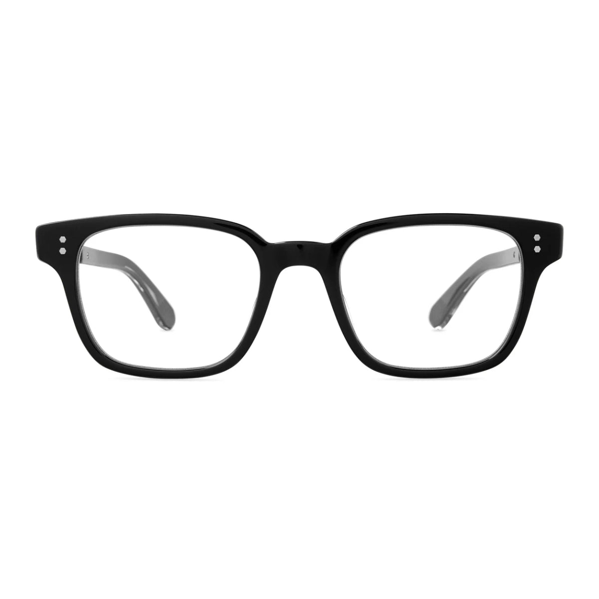 Black large, wide rectangular handmade luxury prescription eyeglass frames