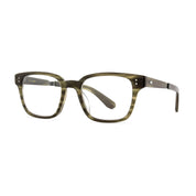 Green tortoise large, wide rectangular handmade luxury prescription eyeglass frames