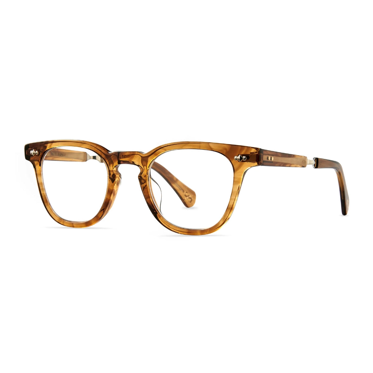 Marbled Mr. Leight luxury square prescription eyeglasses
