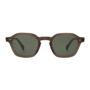 Brown black geometric polarized luxury sunglasses