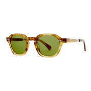 Carmel Marbled rye geometric polarized luxury sunglasses