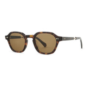 Tortoise geometric polarized luxury sunglasses