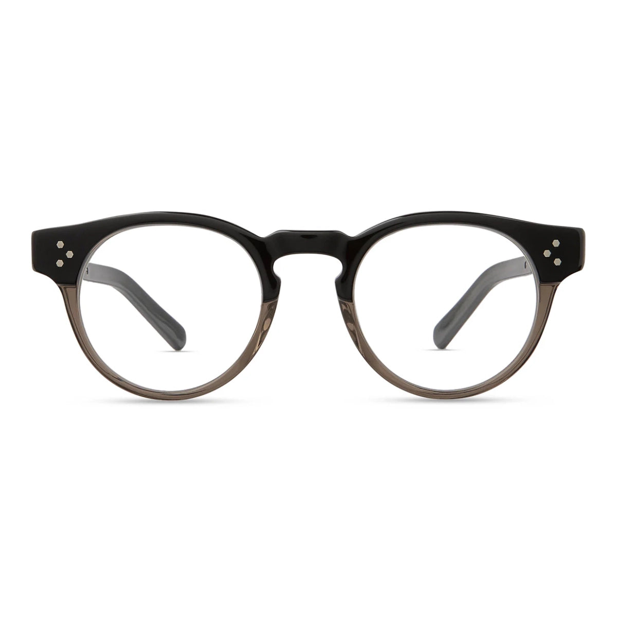 Brown round plastic bold luxury eyeglasses