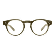 Green tortoise round plastic bold luxury eyeglasses