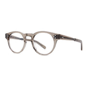 Grey crystal round plastic bold luxury eyeglasses