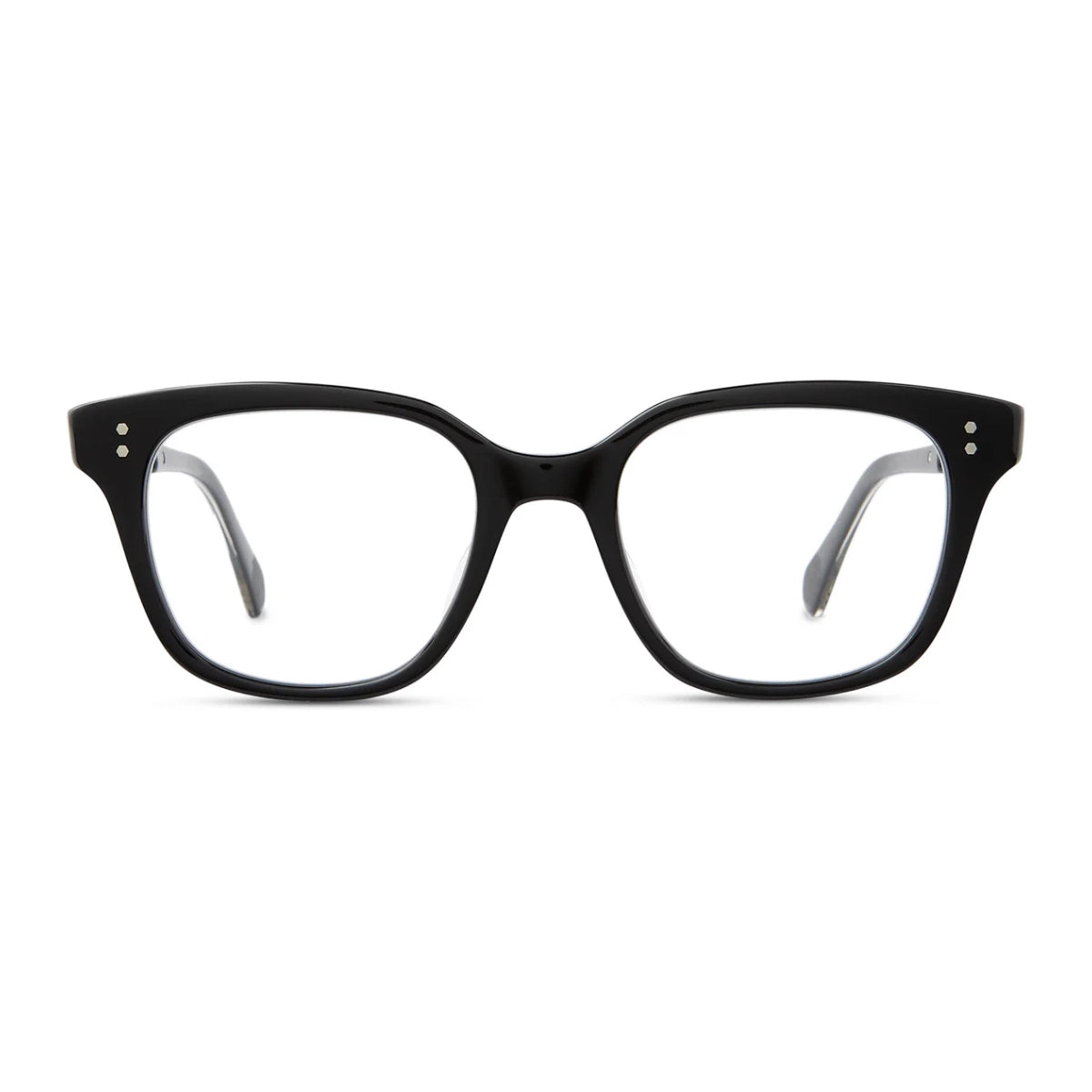 Black modern luxury cat-eyed prescription eyeglass frames