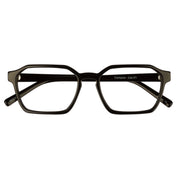 Black Campos geometric luxury eyeglass frames for men and women