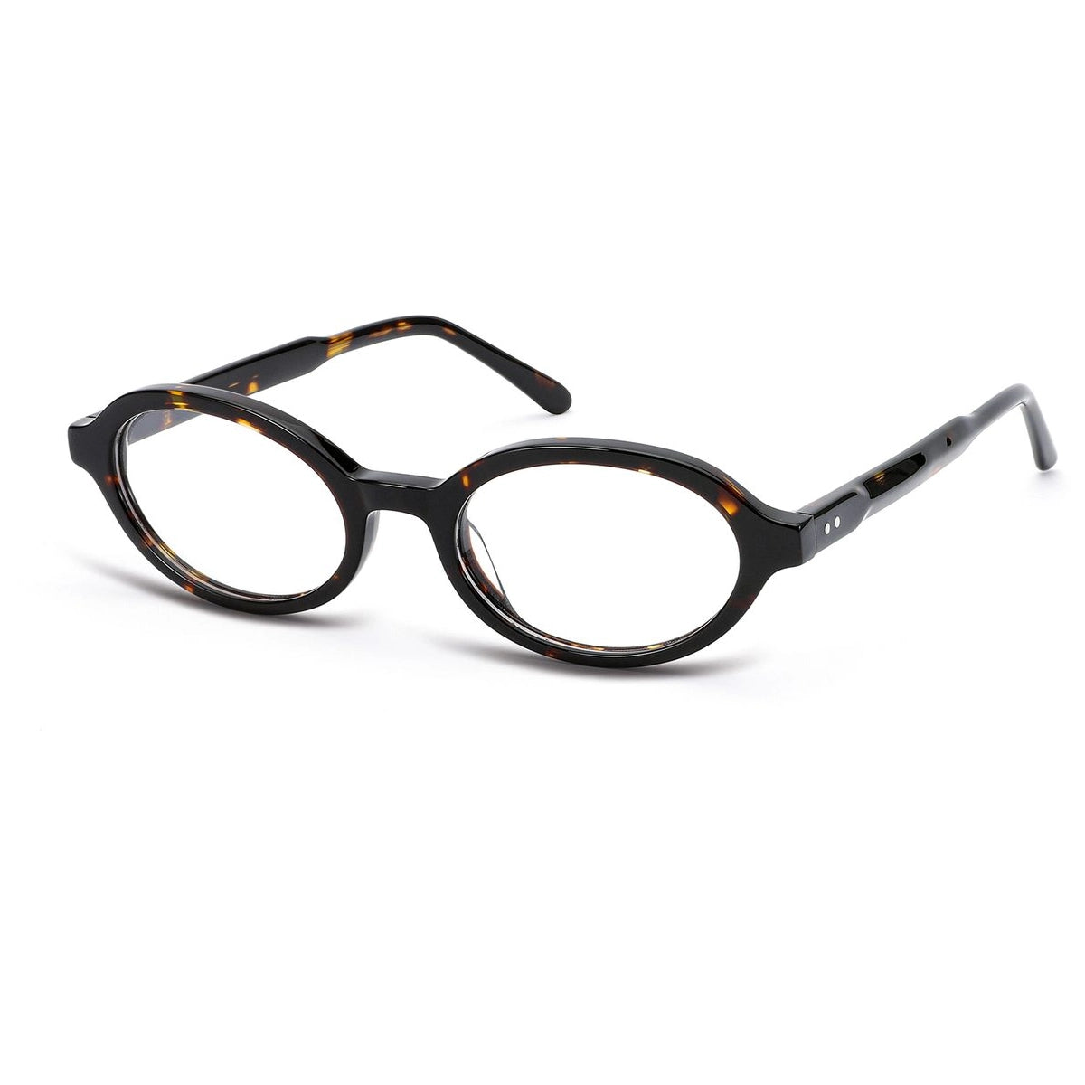 Tortoise plastic oval premium eyeglass frames from The Optical. Co