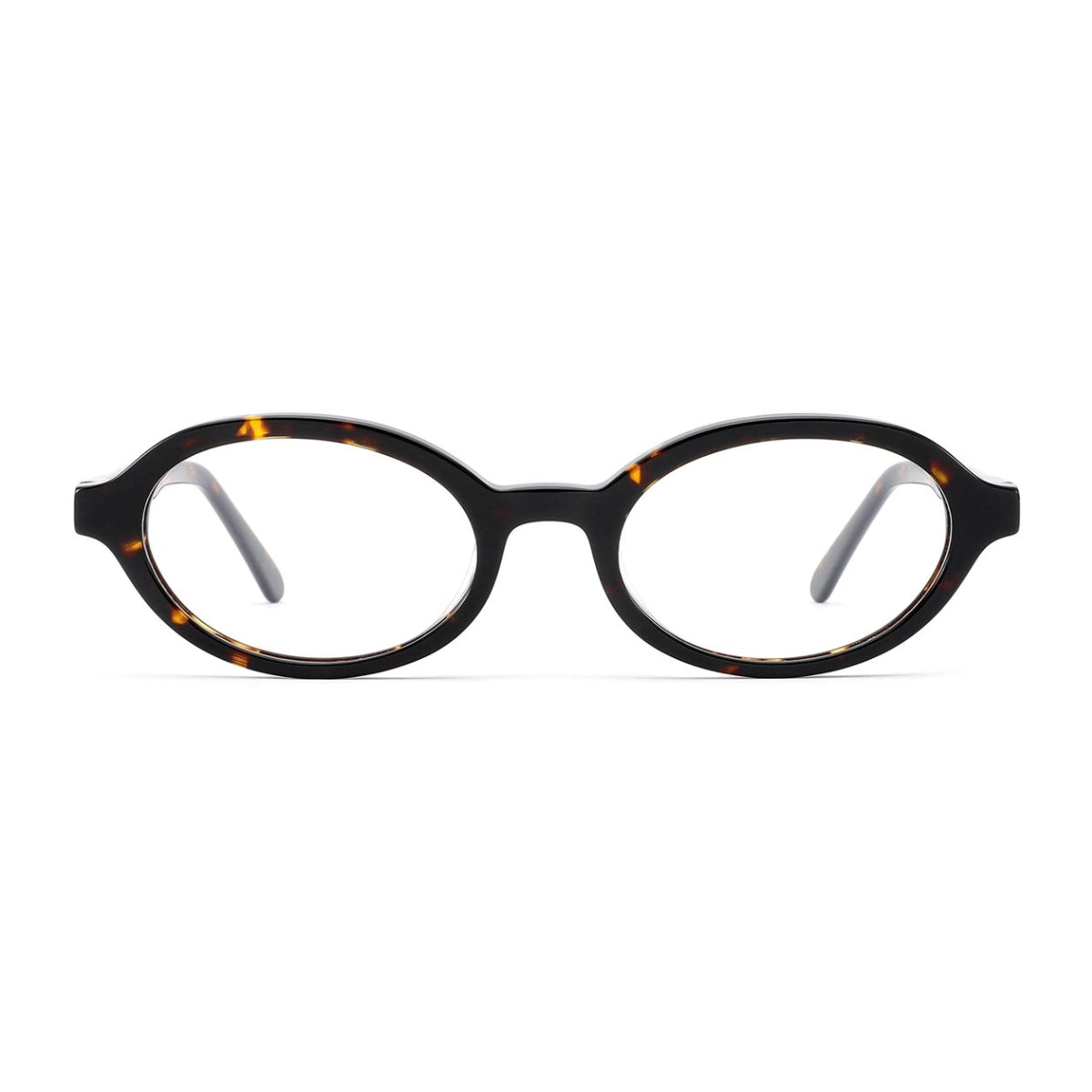 Tortoise plastic oval premium eyeglass frames from The Optical. Co