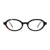 Tortoise plastic oval premium eyeglass frames from The Optical. Co