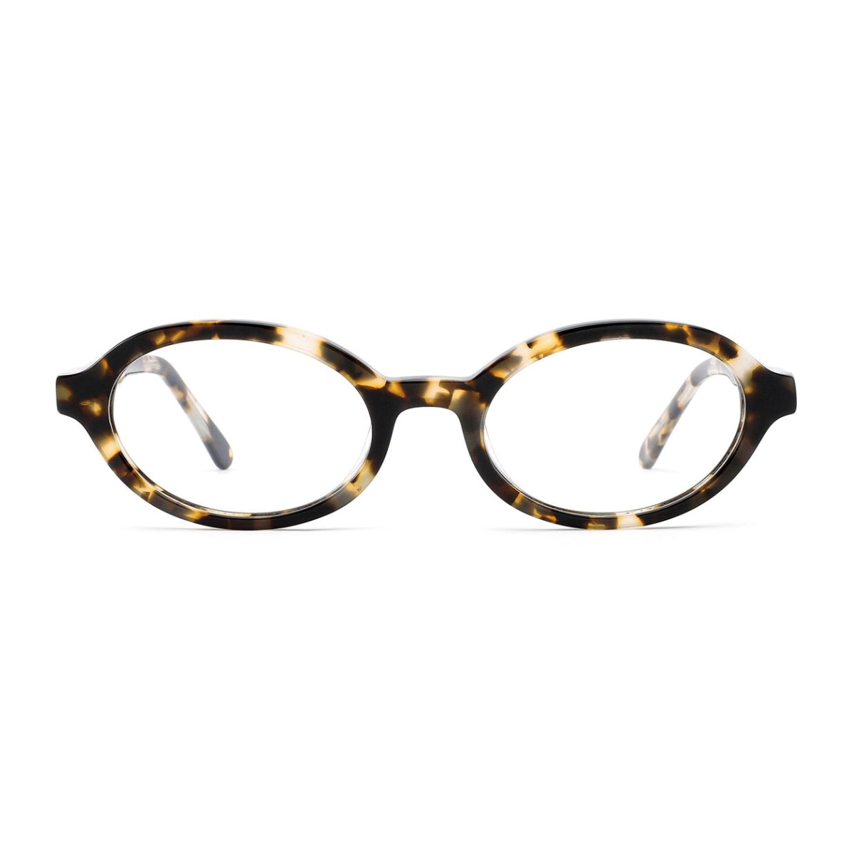 Tortoise plastic oval premium eyeglass frames from The Optical. Co