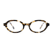 Tortoise plastic oval premium eyeglass frames from The Optical. Co