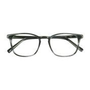 Grey modern square The Optical. Co glasses on a white background