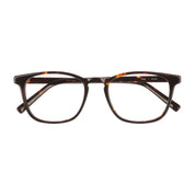 Tortoise modern square The Optical. Co glasses on a white background