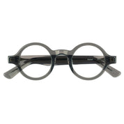 Smoke grey round bold eyeglasses
