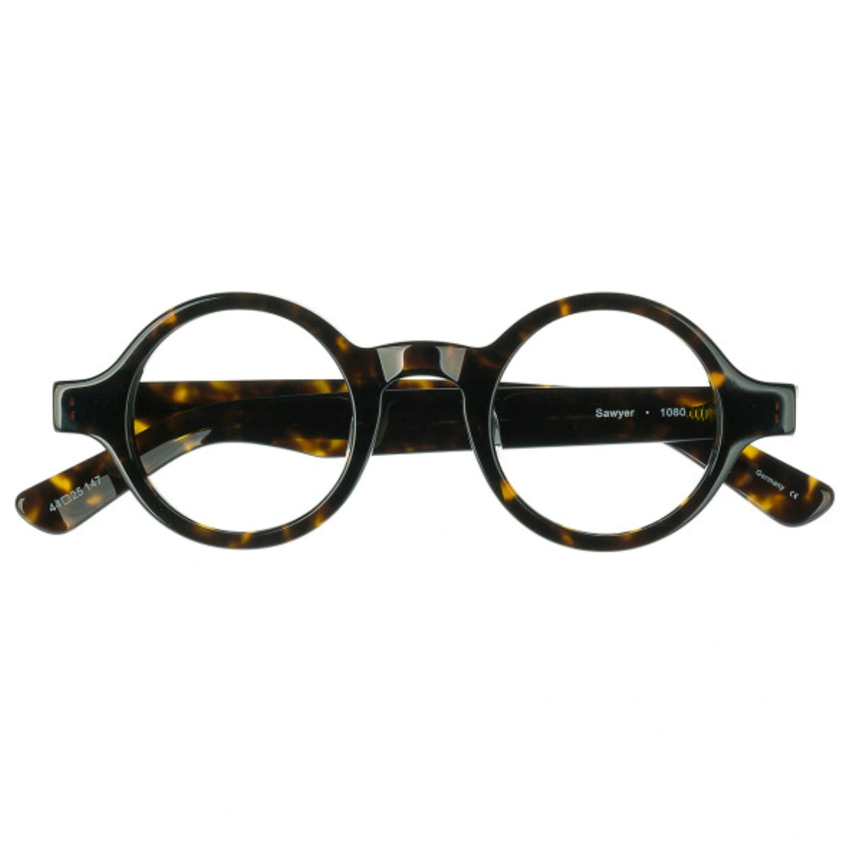 Tortoise round bold eyeglasses
