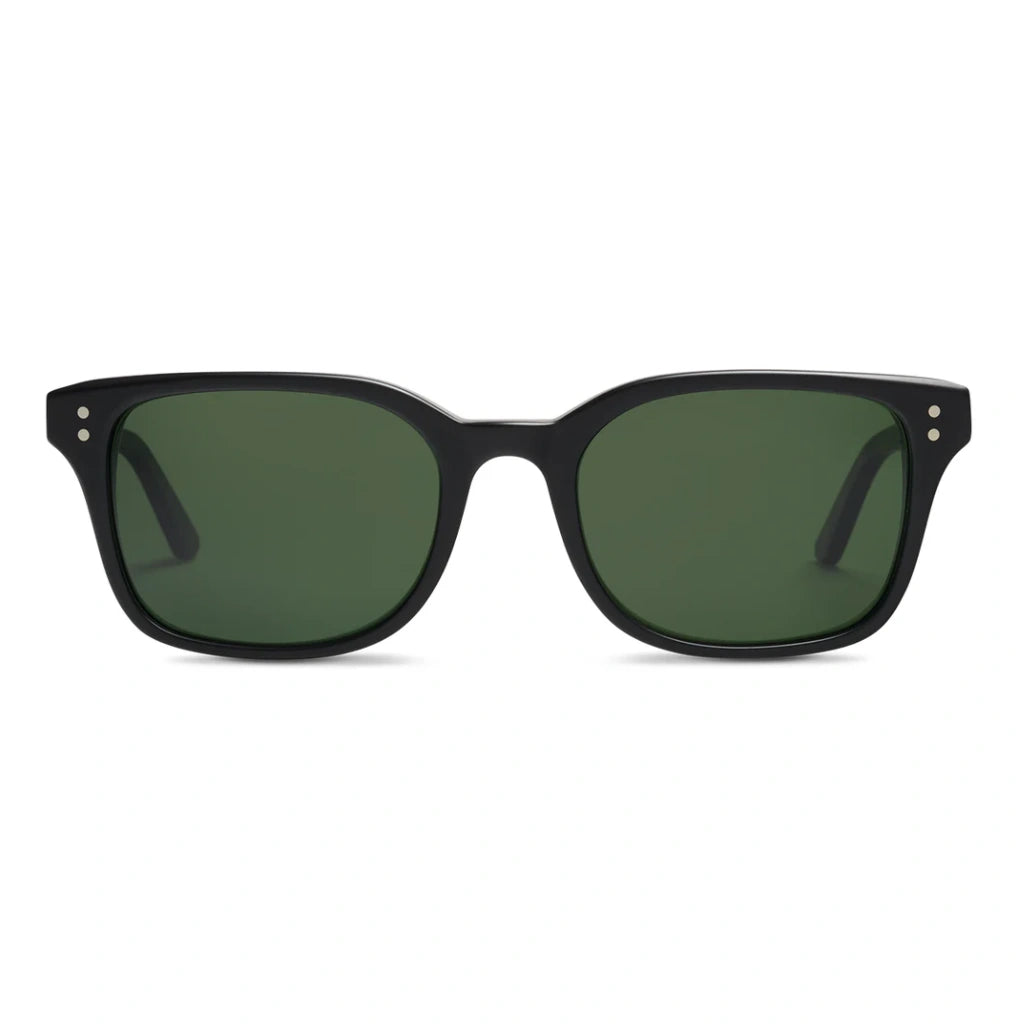 Black SALT luxury polarized rectangular thick sunglasses