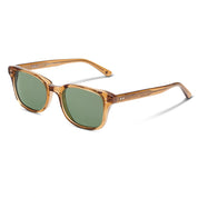 Brown crystal SALT luxury polarized rectangular thick sunglasses
