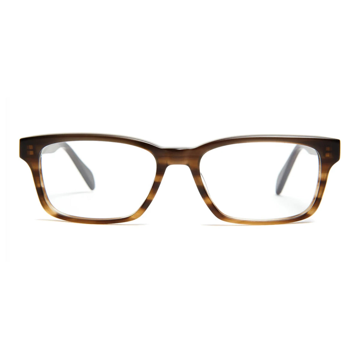 Brown Walter eyeglass frames by SALT on white background