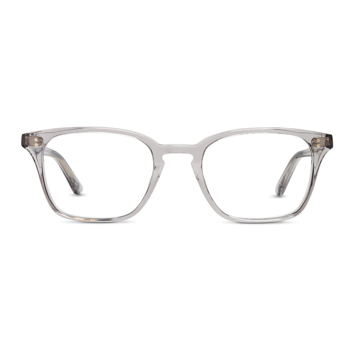 Clear square shaped luxury eyeglass frame by SALT for men and women.