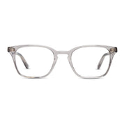 Clear square shaped luxury eyeglass frame by SALT for men and women.