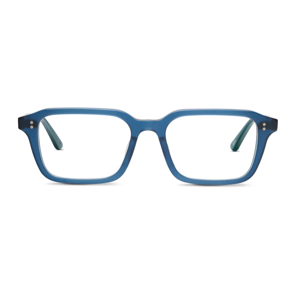 Blue vintage inspired luxury executive glasses by SALT on white background