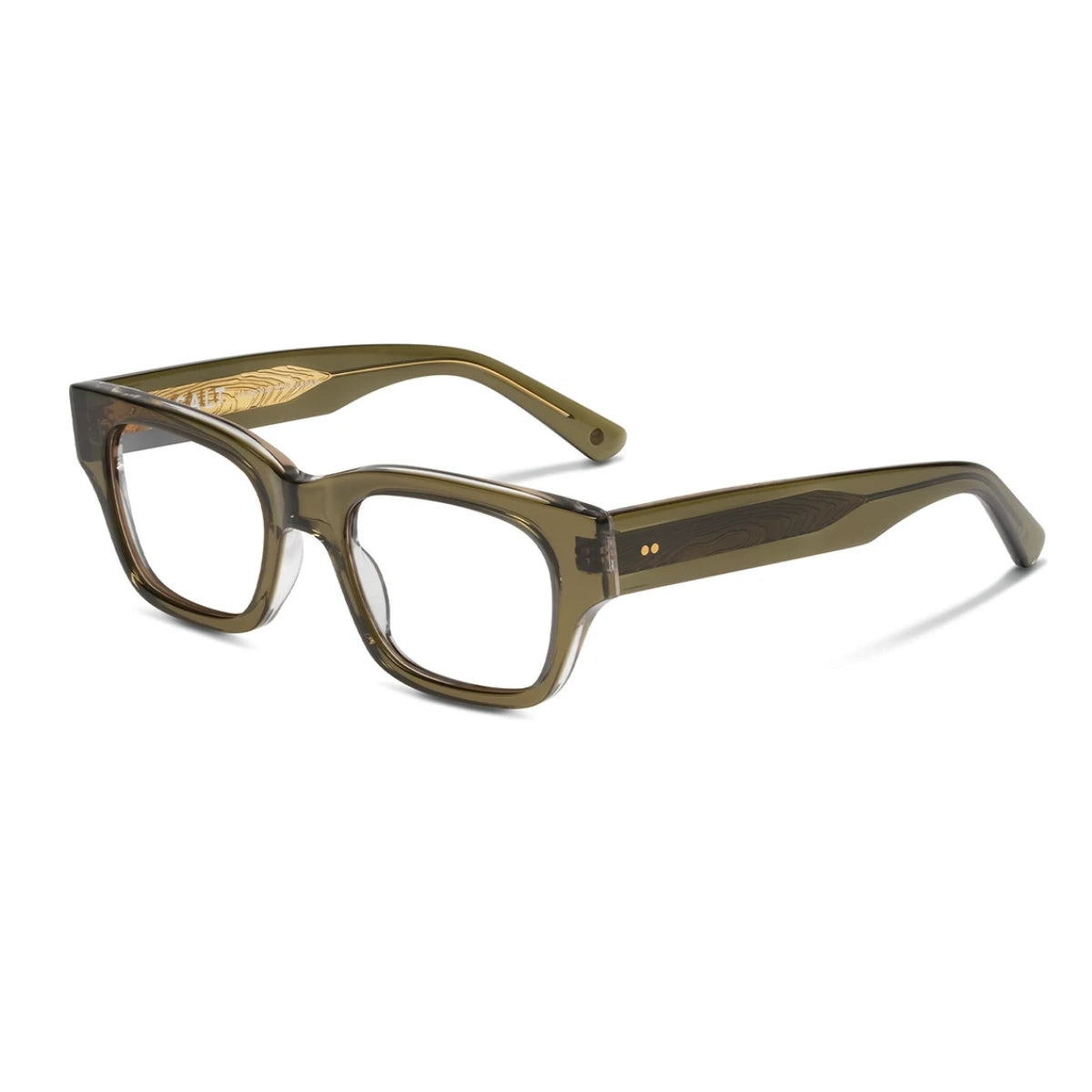 Green SALT thick rectangular plastic prescription eyeglasses for men and women