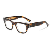 Tortoise SALT thick rectangular plastic prescription eyeglasses for men and women