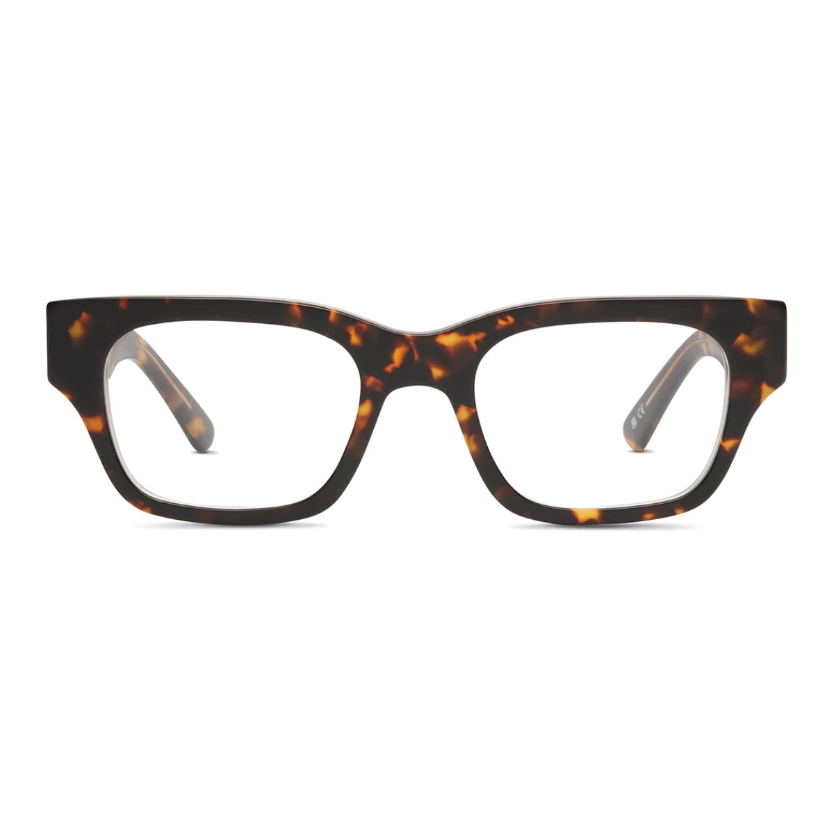 Matte tortoise SALT thick rectangular plastic prescription eyeglasses for men and women