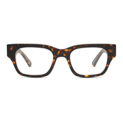 Matte tortoise SALT thick rectangular plastic prescription eyeglasses for men and women
