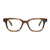Matte amber SALT square thick style eyeglass frames for men and women