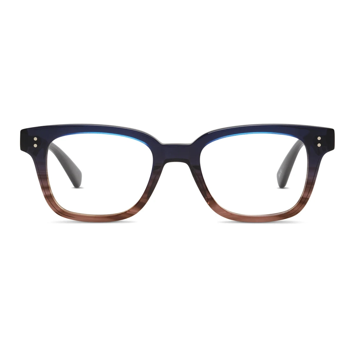 Blue gradient SALT square thick style eyeglass frames for men and women