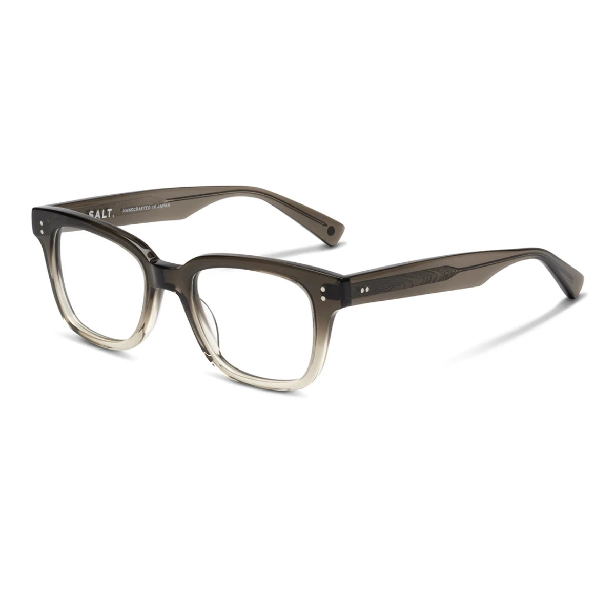 Grey gradient SALT square thick style eyeglass frames for men and women