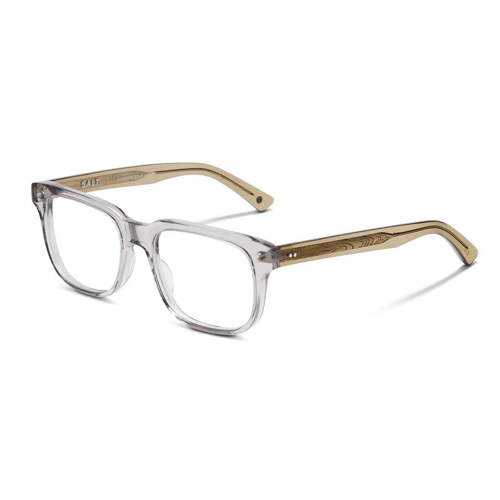 Wide fit clear SALT Campbell oversized luxury plastic eyeglass frames