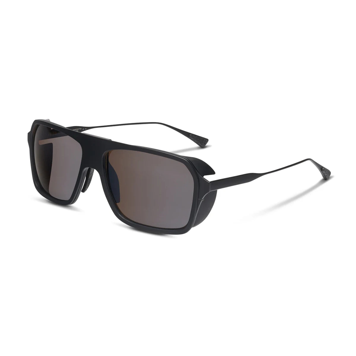 Matte Black luxury sport fishing polarized sunglasses with glass polarized lenses by SALT optics.