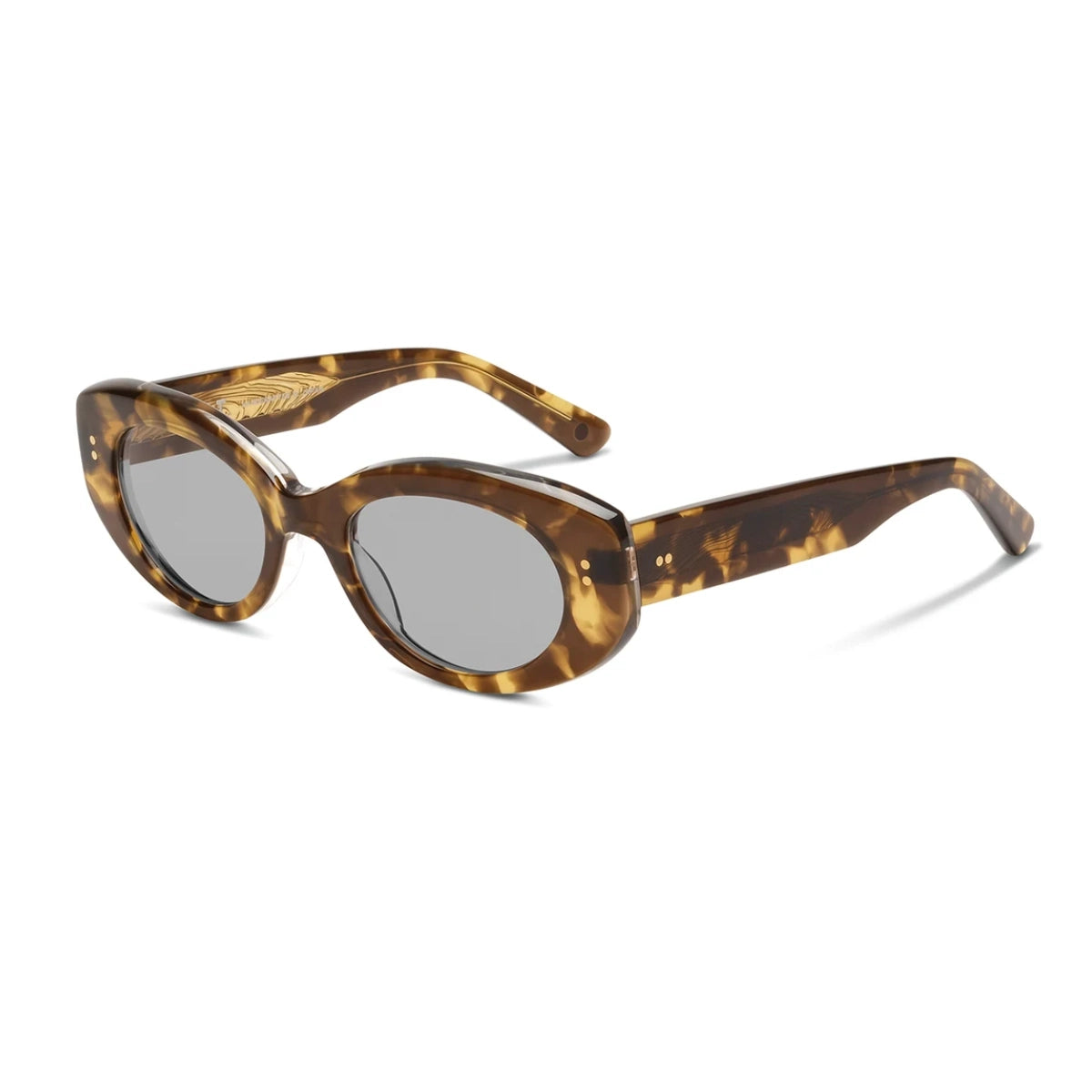 Tortoise oversized oval plastic vintage sunglasses by SALT. 