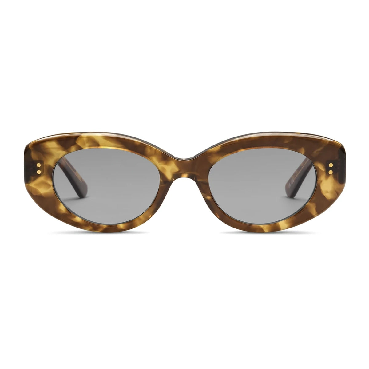 Luxury tortoise oversized oval plastic vintage sunglasses by SALT. 