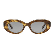 Luxury tortoise oversized oval plastic vintage sunglasses by SALT. 