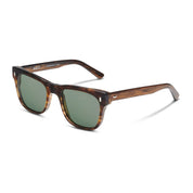 Matte brown SALT polarized luxury wide large sunglasses for men