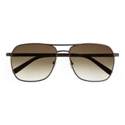 Black gradient tinted luxury metal navigator sunglasses