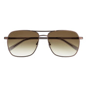 Matte gunmetal tinted luxury metal navigator sunglasses