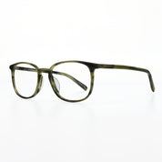 Olive plastic square shaped handmade glasses for men