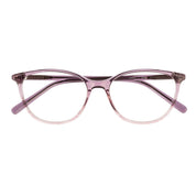 Purple modern cat-eyed plastic prescription eyeglass frames for women