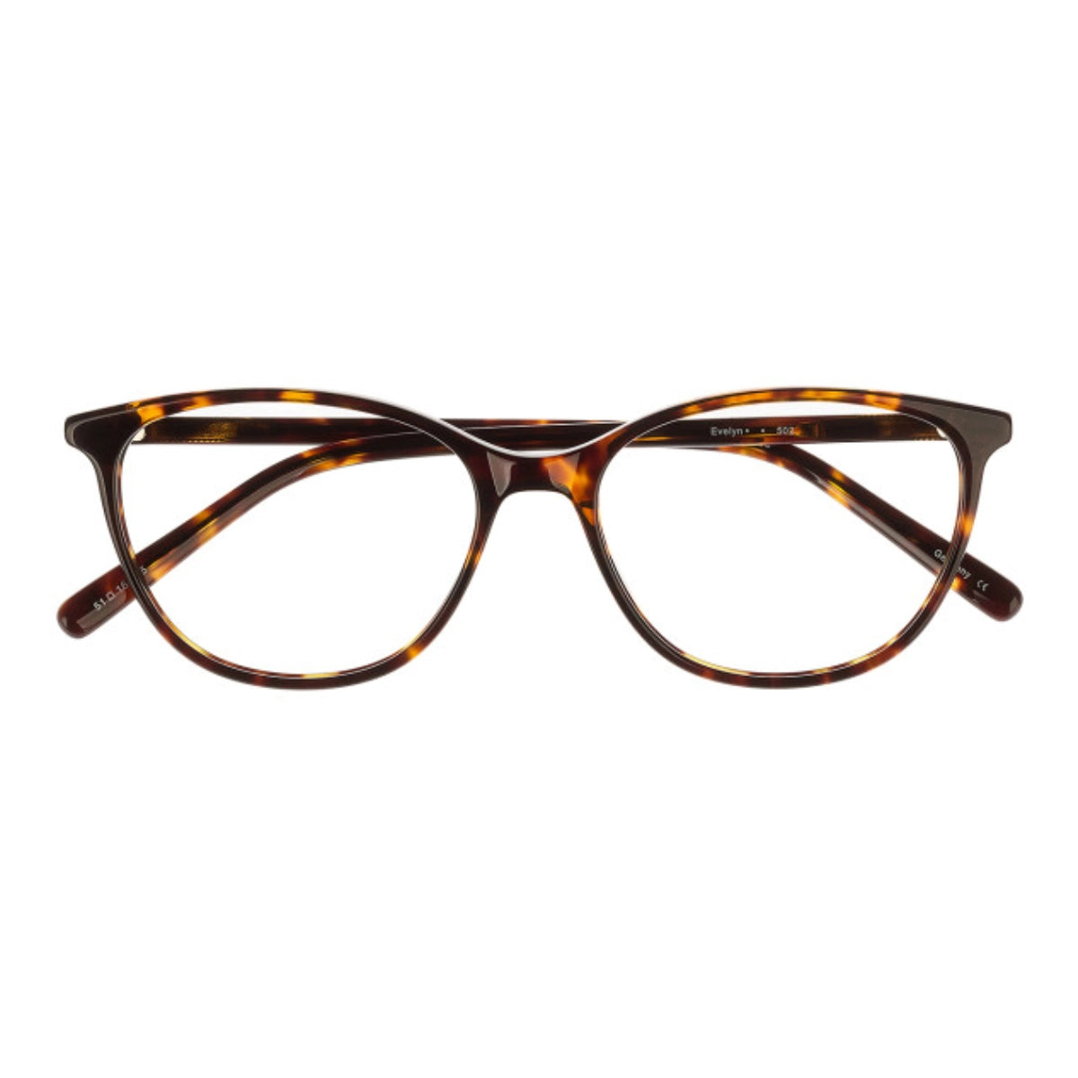 Tortoise modern cat-eyed plastic prescription eyeglass frames for women