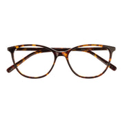 Tortoise modern cat-eyed plastic prescription eyeglass frames for women