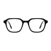 Black bold geometric prescription eyeglass frames by The Optical. Co