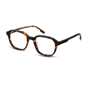 Tortoise bold geometric prescription eyeglass frames by The Optical. Co