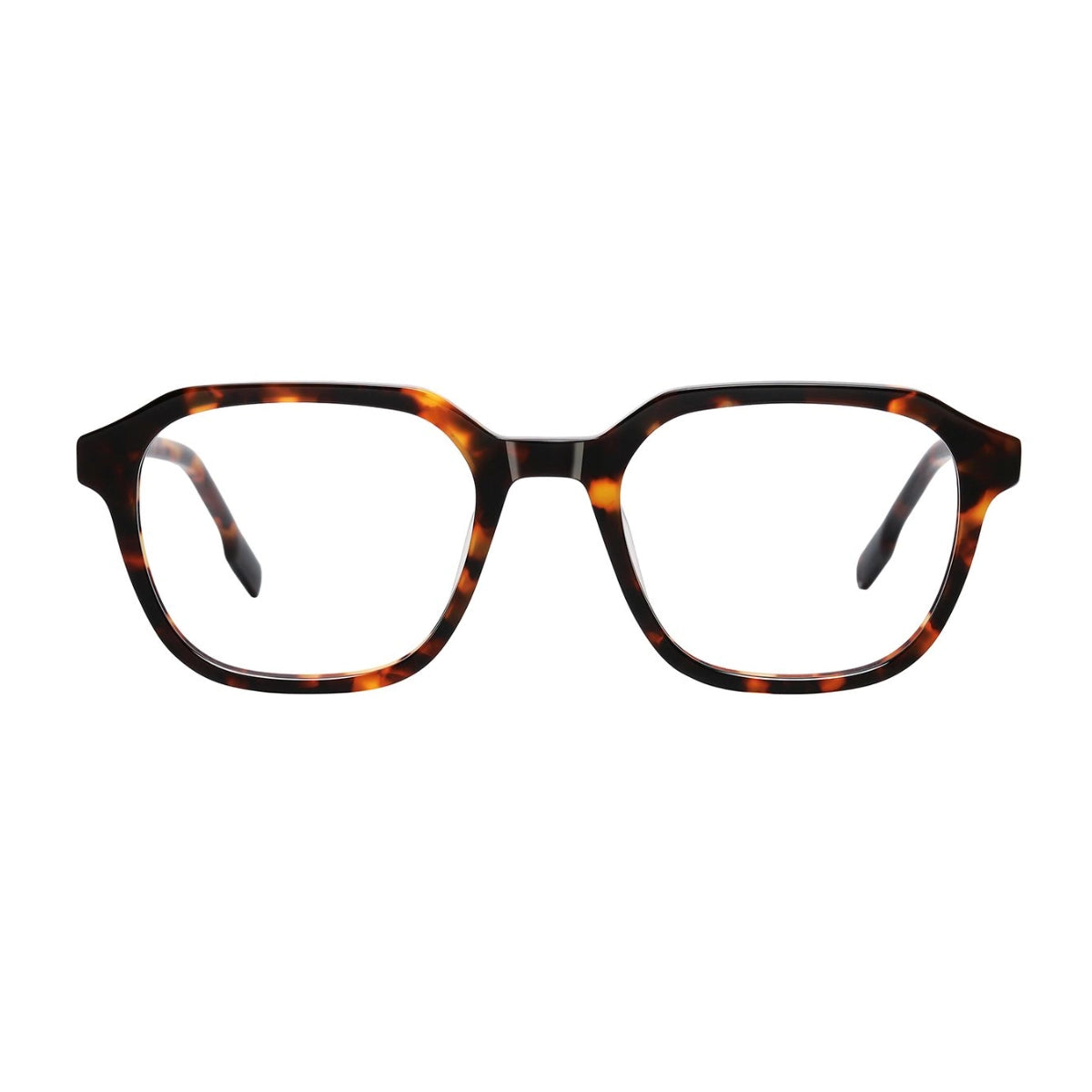 Tortoise bold geometric prescription eyeglass frames by The Optical. Co
